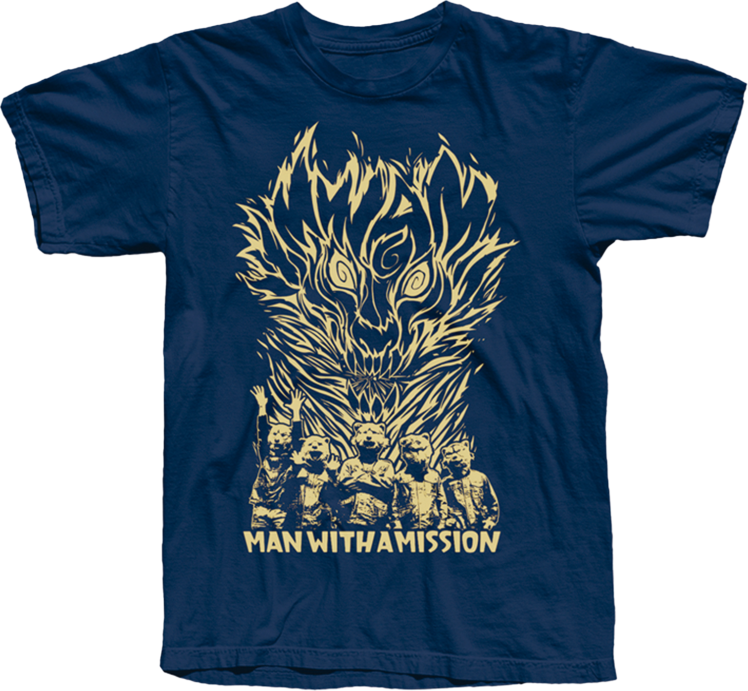 MWAM 'FIRE' T-SHIRT (Blue)