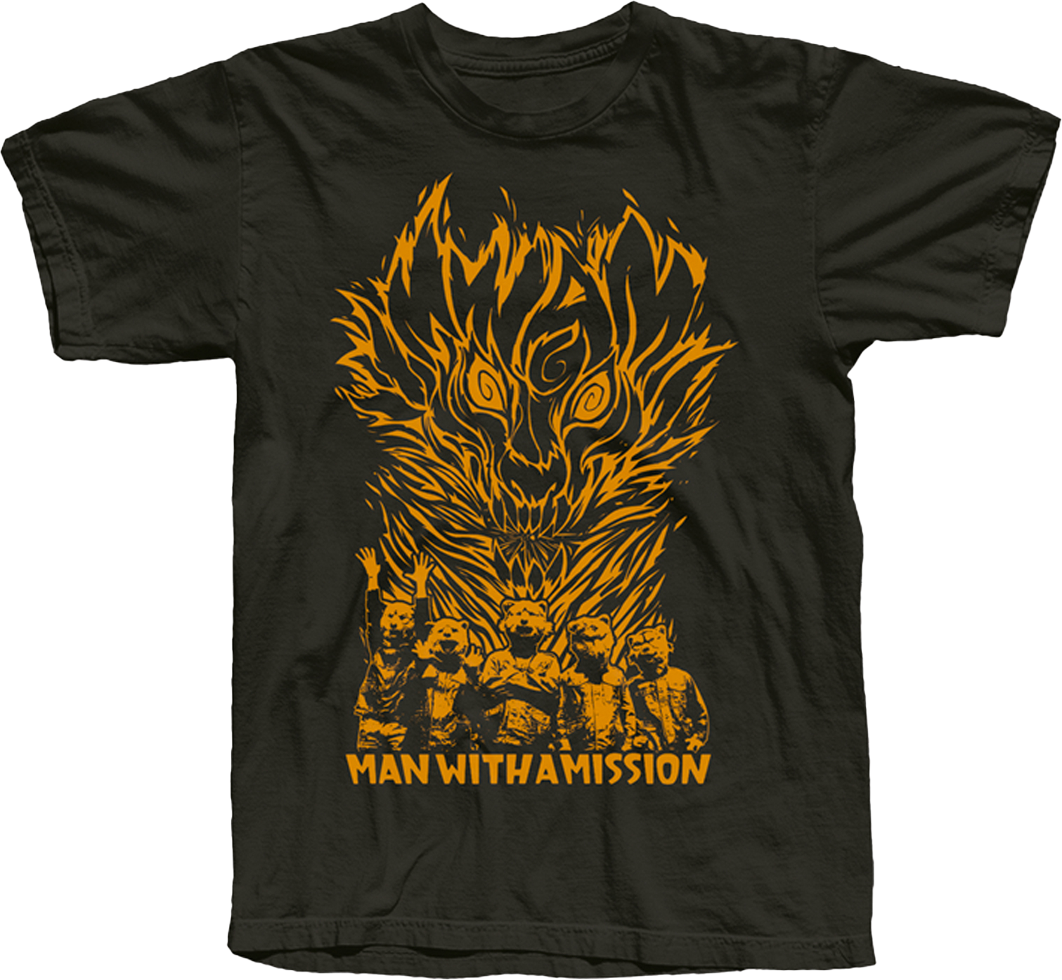 MWAM 'FIRE' T-SHIRT (Black)