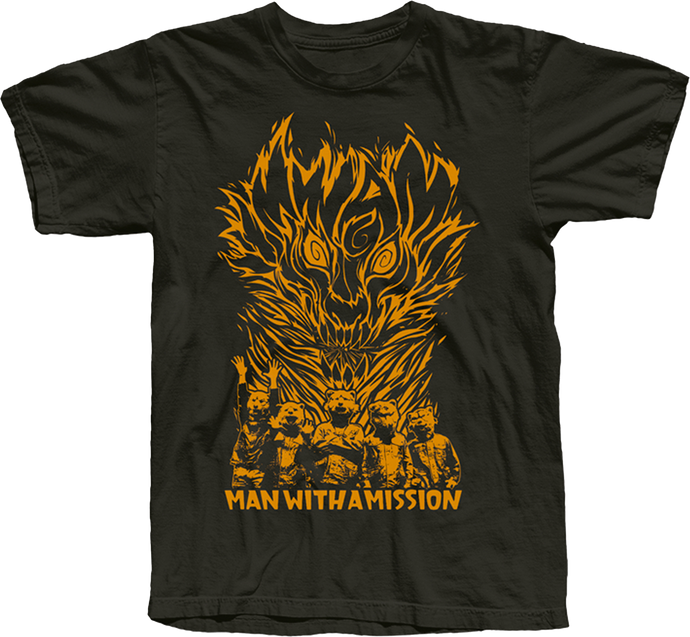 MAN WITH A MISSION 'FIRE' T-SHIRT MERCH
